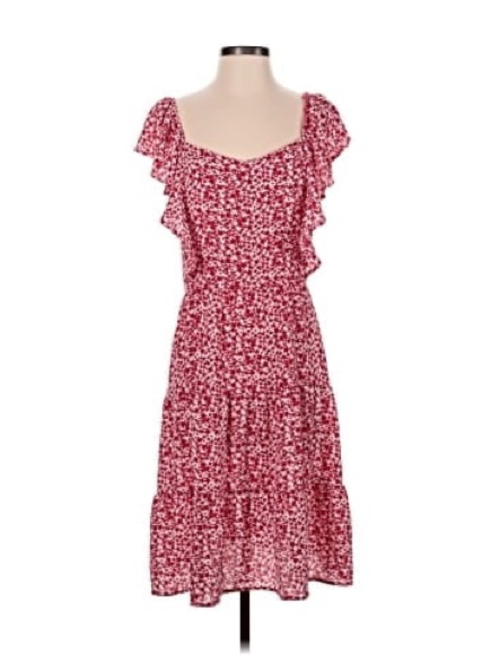 Women’s Floral Ruffle Midi Dress